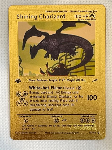 gold star charizard|shining charizard gold worth.